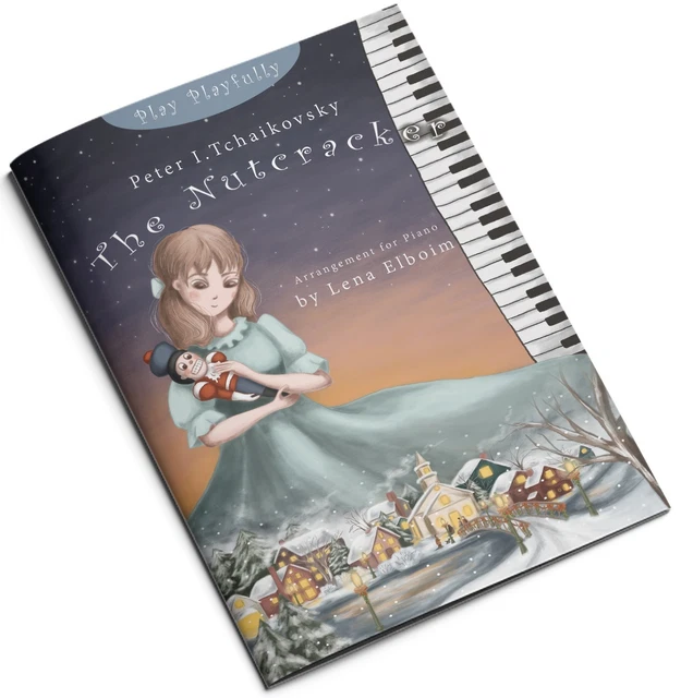 THE NUTCRACKER CHRISTMAS Piano Sheet music notes book, by P. I
